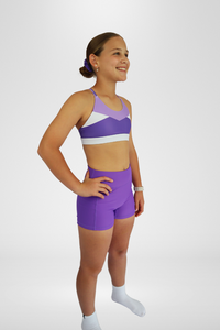 Active Bike Shorts - Pockets (Youth) - Violet