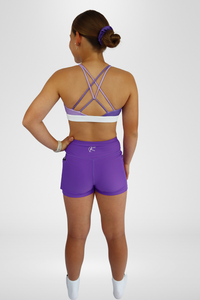 Active Bike Shorts - Pockets (Youth) - Violet