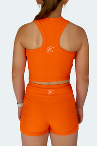 Active Bike Shorts - Pockets (Youth) - Orange Crush