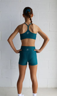 O.G Bike Shorts (Youth) - Teal Green