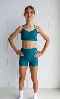 O.G Bike Shorts (Youth) - Teal Green