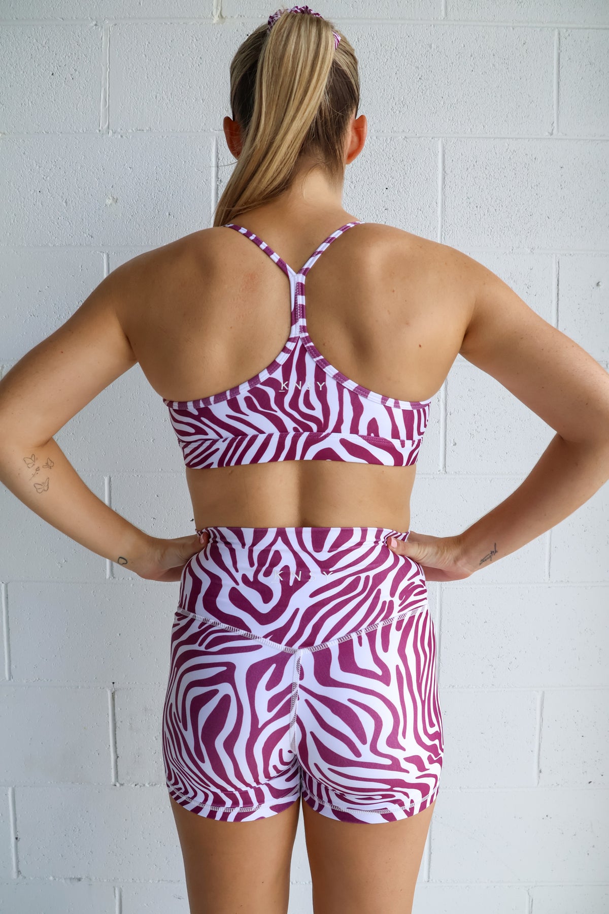 M.J Bike Shorts (Ladies) - Zebra Mulberry