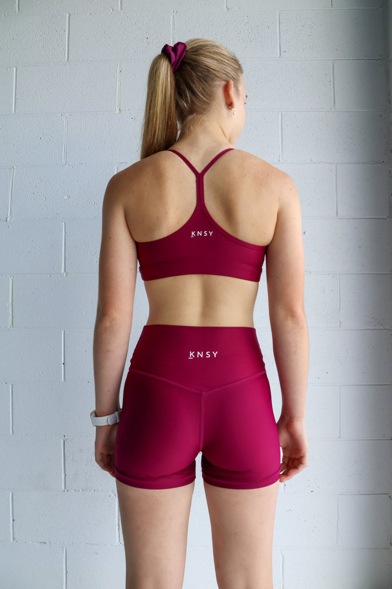 Active Crop (Ladies) - Mulberry