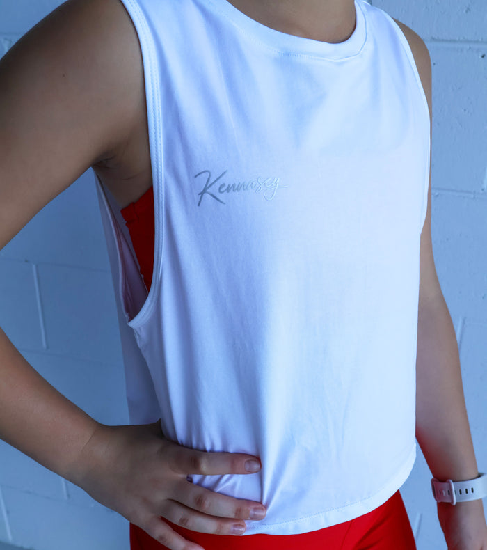 O.G Tank (Youth) - White/Silver