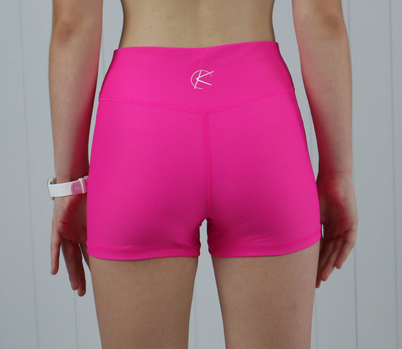 O.G Bike Shorts (Youth) - Hot Pink