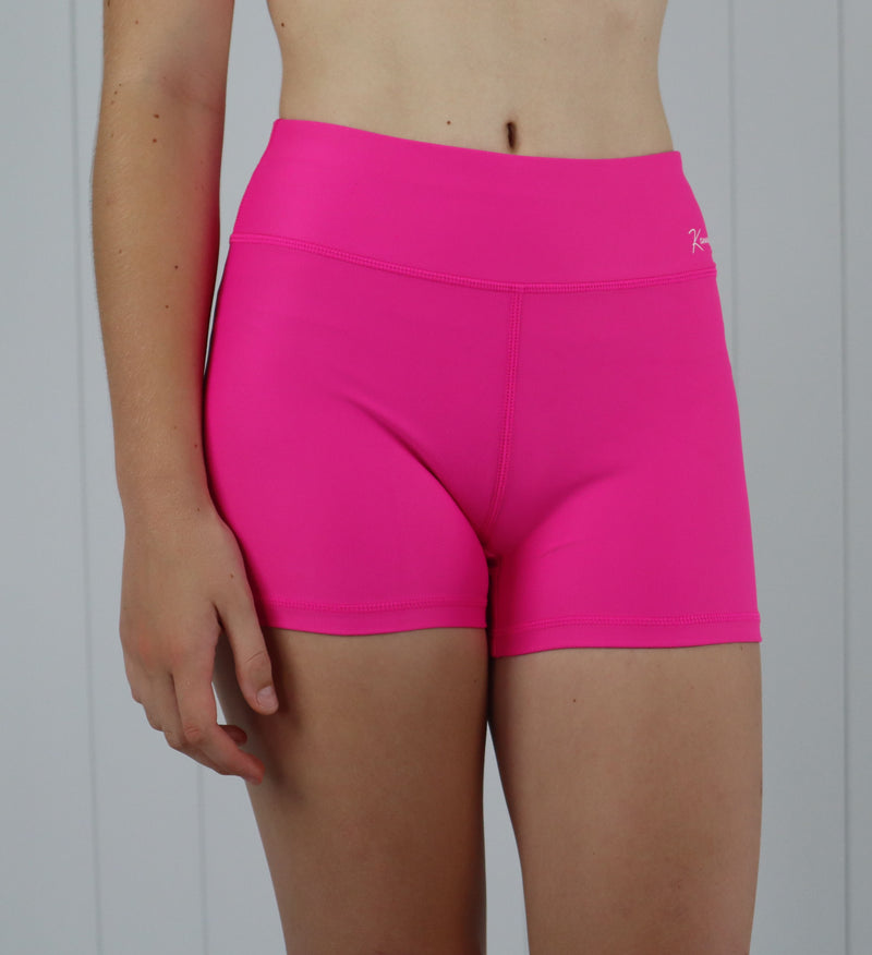 O.G Bike Shorts (Youth) - Hot Pink