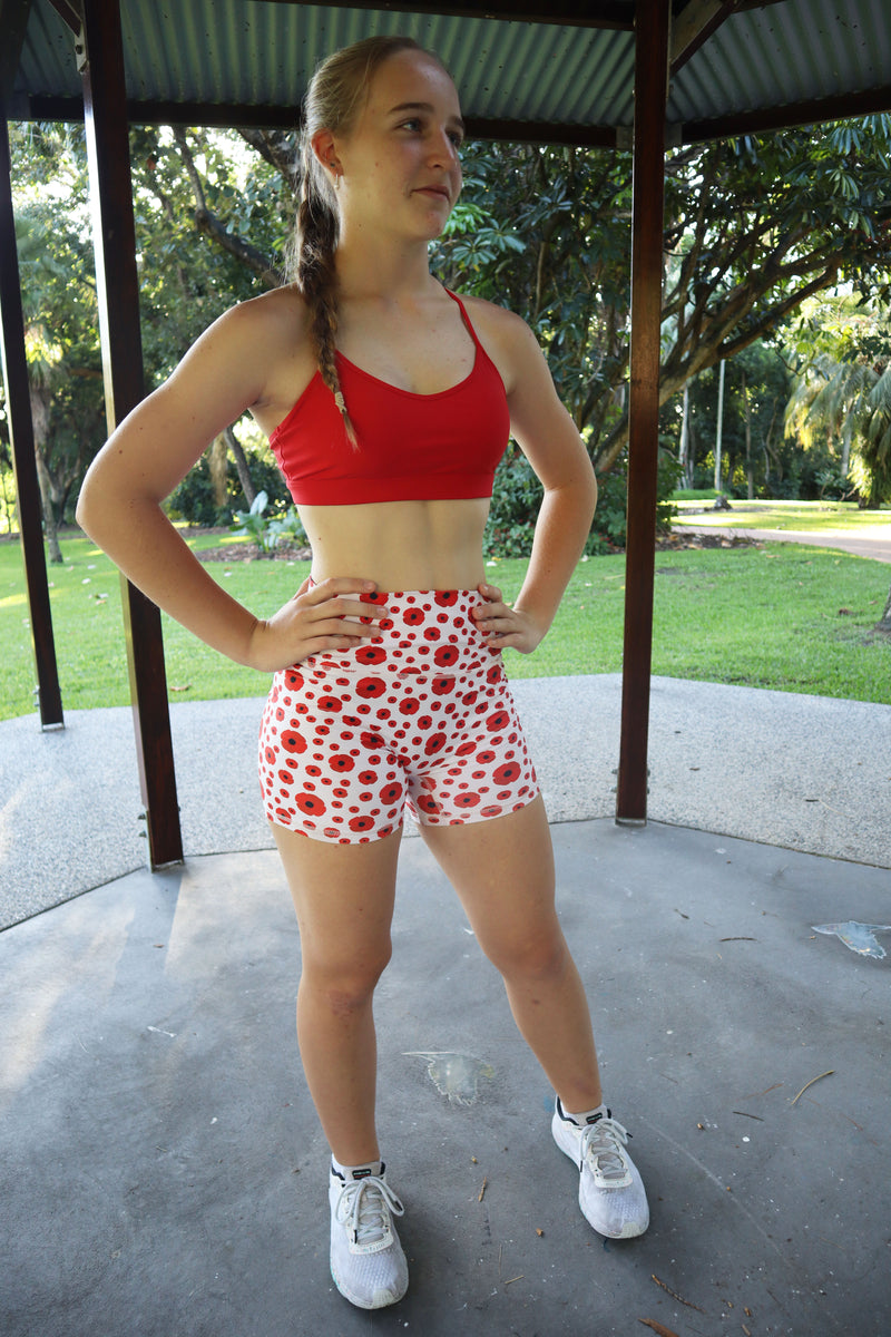 M.J Bike Shorts (Ladies) - Poppy